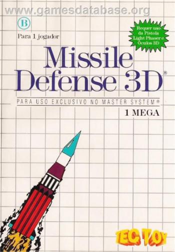 Cover Missile Defense 3-D for Master System II